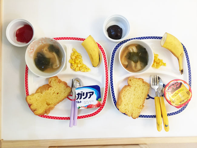 3月18日の子供の朝ごはん