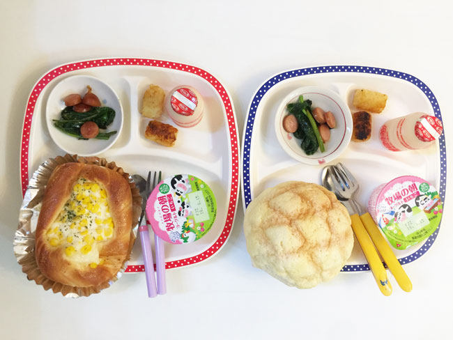 8月8日の子供の朝ご飯