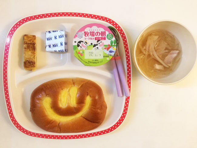 2019年1月7日（月）の子供の朝ご飯