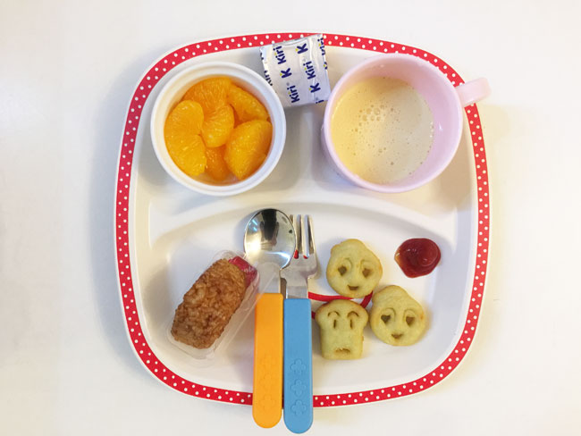 2019年1月8日（火）の子供の朝ご飯