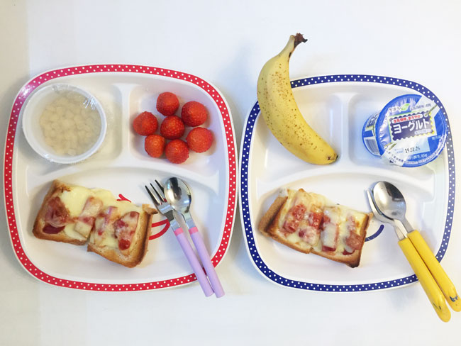 2019年1月23日（水）の子供の朝ご飯