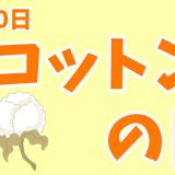 5月10日は「コットンの日」｜おっとんはコットンに凝っとん。【今日は何の日？】