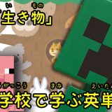 小学校で学ぶ英単語「生き物」編【#3】小学生や初心者の方へ！