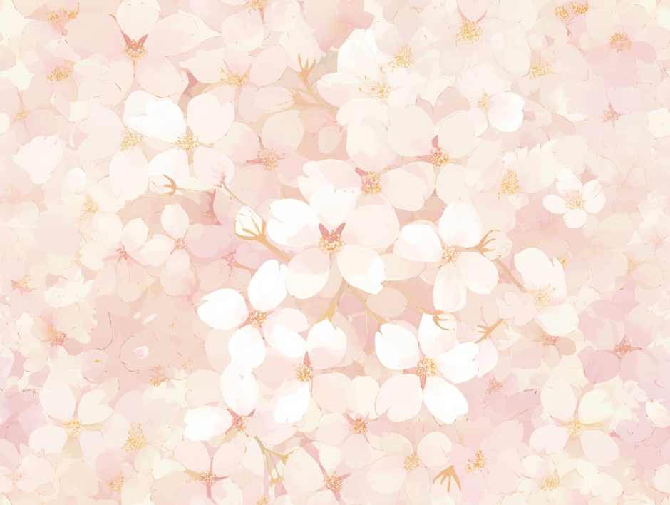ピンクと白が美しい桜をモチーフにした壁紙／背景画像／フリー素材