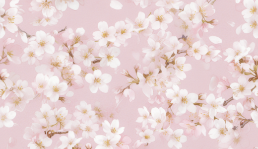 白い桜とピンクの背景｜背景画像｜無料イラスト素材