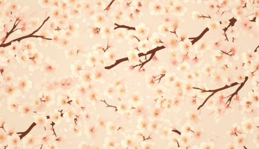 ピンクが眩い桜の木｜背景画像｜無料イラスト素材