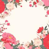 美しい花々のフレーム｜飾り枠画像｜無料イラスト素材