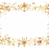 ゴールドの豪華なフレーム｜飾り枠画像｜無料イラスト素材