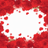 薔薇（バラ）のフレーム｜飾り枠画像｜無料イラスト素材