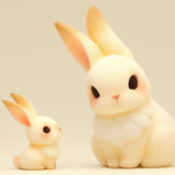 ママにパパの体臭がキツイことを相談する子ウサギ｜動物イラスト画像｜フリー素材